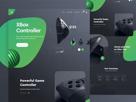 Product Landing Page - Xbox Controller by Shafiqul Islam 🌱 on Dribbble