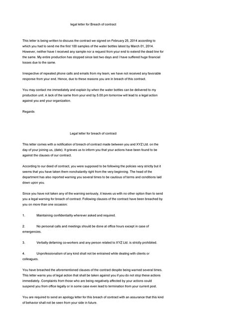 Breach Of Contract