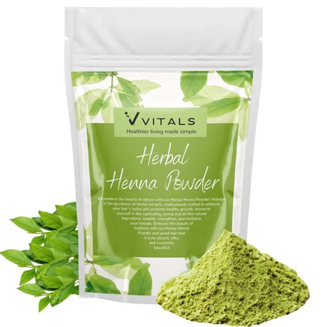 Buy Vvitals 100% Pure Henna (Mehendi) Powder for Hair Colour - 350 gm ...