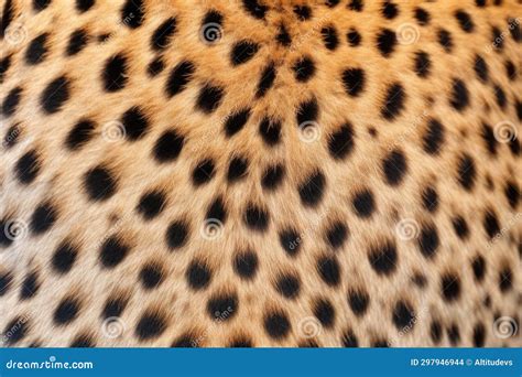 Dense Spots Pattern on Cheetahs Back, Shot in Close-up Stock Photo ...