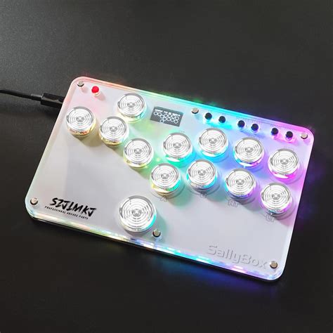 Szjlmkj Mini Fightting Game Keyboard Controller Sallybox With Led Light ...