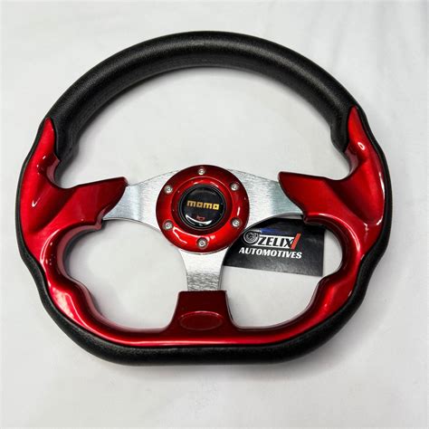 MOMO D-Shaped Steering Wheel (12-Inch) | Universal Racing Style – Zelix ...