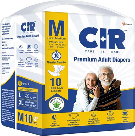 Buy FRIENDS PREMIUM ADULT DIAPER TAPE STYLE FLEXIBLE WAIST BAND 10 ...