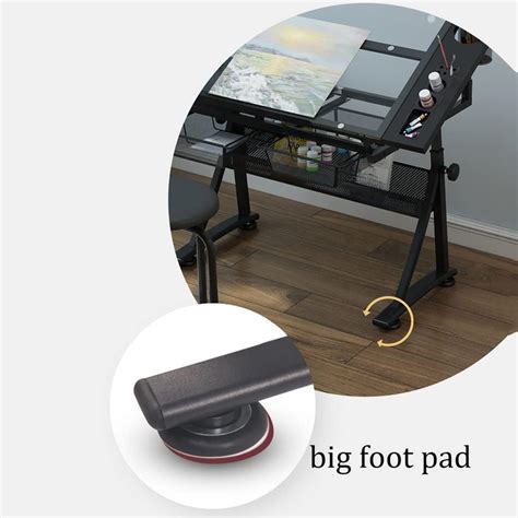 EESHHA Drawing Table Adjustable Drafting Table, Tempered India | Ubuy