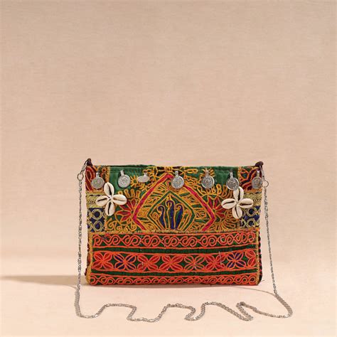 Multicolor Handcrafted Multicolored Vintage Afghani Sling Bag