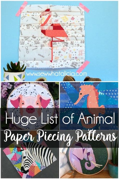 Paper piecing animals – Artofit
