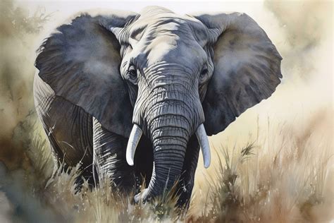 African Elephant Painting