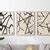 Buy Minimalist Neutral Abstract Printable Wall Art Set of 3, Black ...