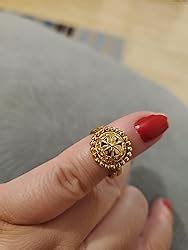 ACCESSHER Gold Color Copper Material Traditional Adjustable Circle Toe ...