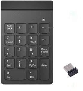 SmartTech Wireless Numeric Keypad, 2.4G -18-Key USB Silent Financial ...