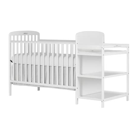Dream On Me Anna 3-in-1 Full Size Crib and Changing Table Combo in White - Walmart.com