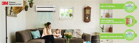 3M Filtrete Anti Pollution Filter for converting AC into air purifier ...