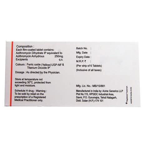 Azax 250 Tablet | Uses, Side Effects, Price | Apollo Pharmacy