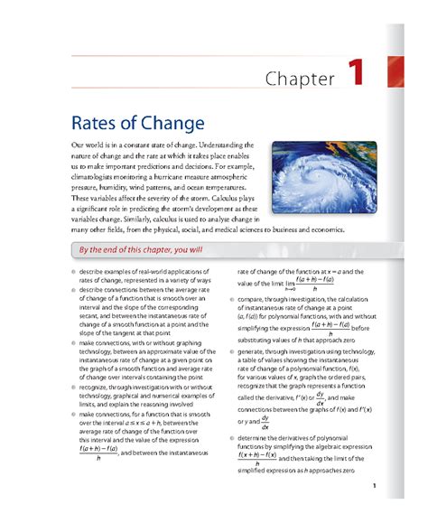 Calculus Vectors - Ch01: Understanding Rates of Change - Studocu