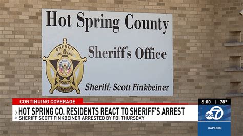 Hot Spring County divided over sheriff's shocking arrest by FBI for ...