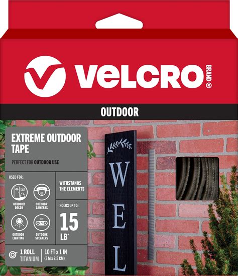 VELCRO Brand Extreme Outdoor Heavy Duty Tape | 10Ft x 1 In | Holds 15 ...
