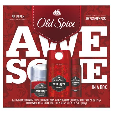 Old Spice Swagger Antiperspirant And Deodorant Wash Body Spray, Gift ...