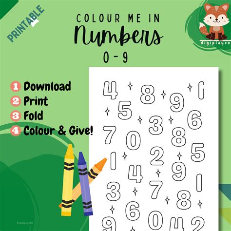 Image result for Colorful Numbers 0-9