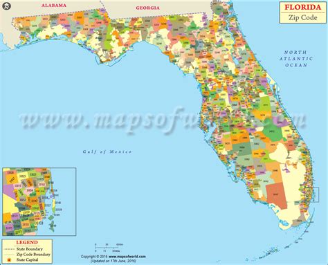 Florida Zip Code Map, Florida Postal Code