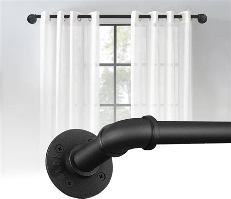 Amazon.com: Industrial Curtain Rods for Windows 120 to 240 Inches(10 ...