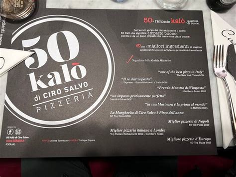 50 KALO DI CIRO SALVO - ROMA, Rome - Restaurant Reviews, Phone Number ...