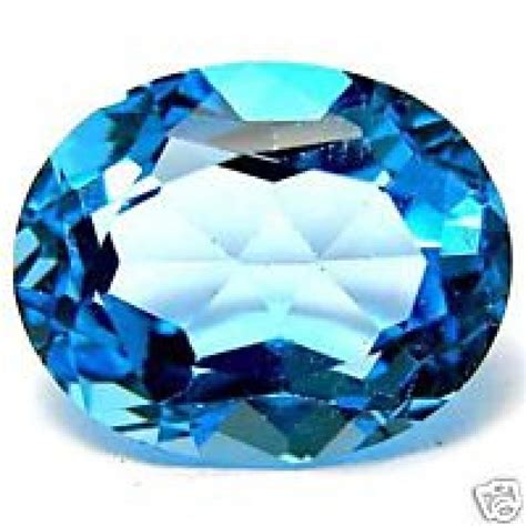 2-6 Carat Natural Swiss Blue Topaz Gemstone For Saturn