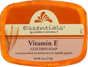 Buy Clearly Natural Essentials Glycerine Soap Bar, Vitamin E, 4 Oz ...