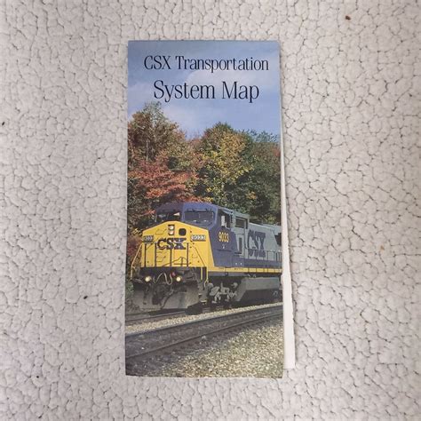 CSX System Railroad Map 1999 | #4585464415