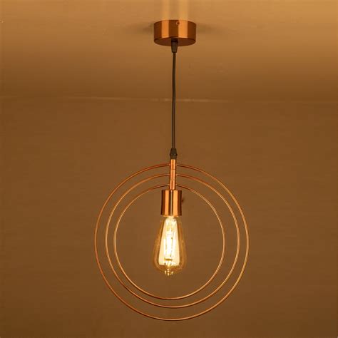 Copper Rings Pendant Light for Modern Interiors | Light & Living