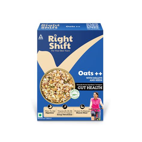 Buy ITC Right Shift Oats++. 240g | Rolled Oats, Millets, | High Protein ...