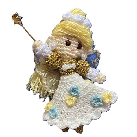 【受注制作】ドールチャーム＊あみぐるみ＊フェアリー＊サンドリヨン＊シンデレラ＊人形＊レース糸＊プリンセス＊童話 | PUPU布布(ぷぷ ...