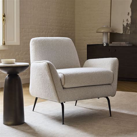 Acilox Arm Chair With Contrast Piping - Wooden bazar