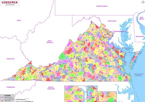 Zip Codes List for Virginia | Virginia Zip Code Map