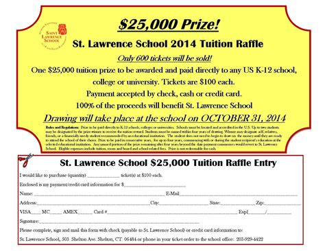 Shelton's St. Lawrence School Tuition Raffle | Shelton, CT Patch