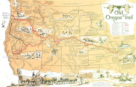 Oregon Trail Map | Adams Printable Map