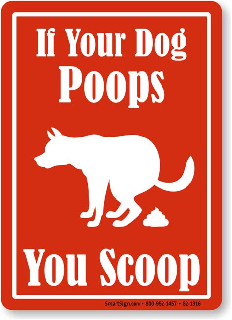 Image result for Dog Poop Signs