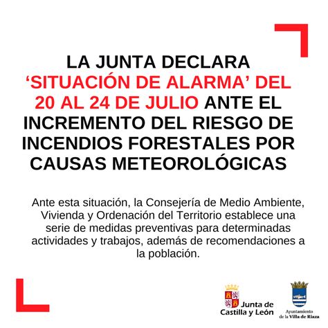 ALARMA POR RIESGO DE INCENDIOS FORESTALES POR CAUSAS METEOROLÓGICAS DEL ...