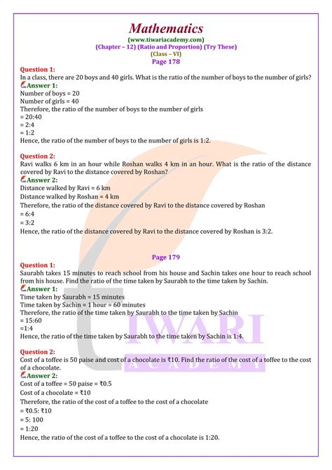 WB Class 6 Math Solved Chapter 12 的图像结果