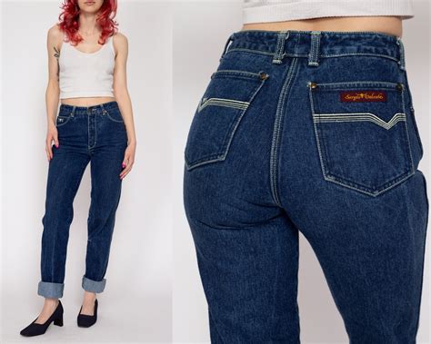 80s Sergio Valente Mid Rise Jeans - XXS – Flying Apple Vintage