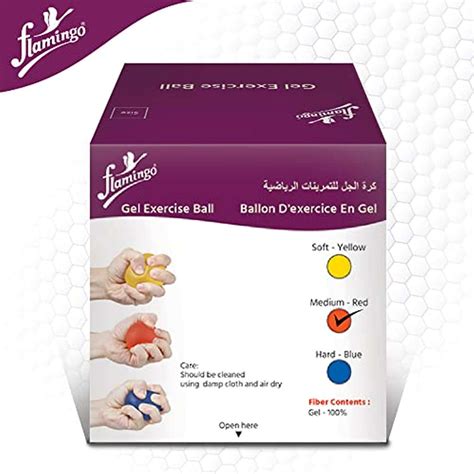 Buy FLAMINGO GEL EXERCISE BALL FOR WRIST MUSCLES STRENGTHENING, MEDIUM ...