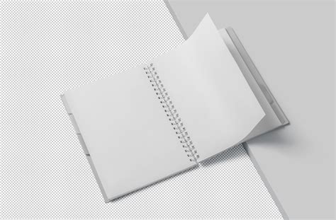 Open Spiral Notebook Mockup – Customizable Layout | ZippyPixels