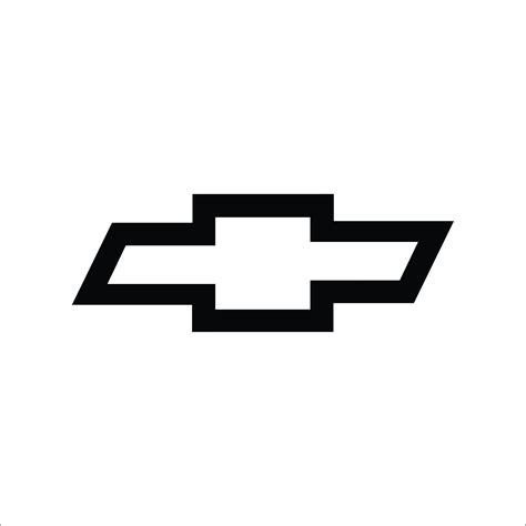 Chevy Bowtie Logo Outline