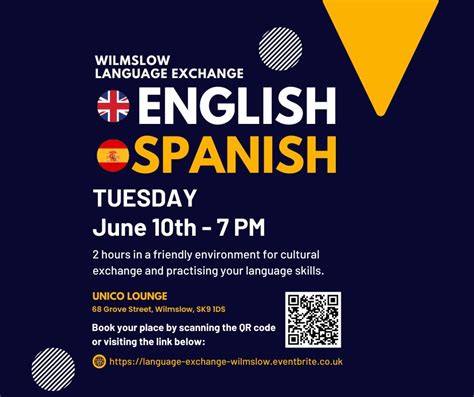 Language Exchange English/Spanish (Wilmslow), Unico Lounge, Wilmslow ...