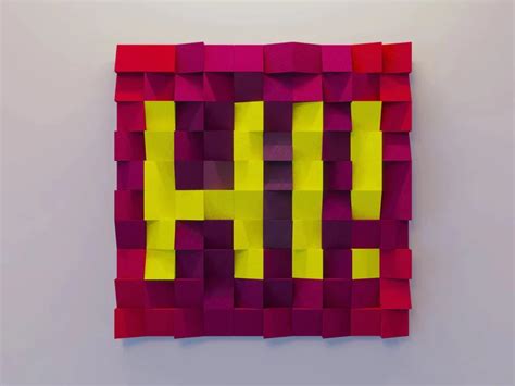 Hi ! Wood Mosaic Wall Decor – Saajawat