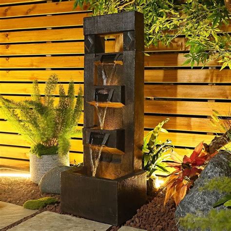 Outdoor Fountains and Indoor Waterfalls 4 Floor-Standing Water Fountain ...