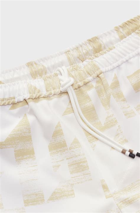 BOSS - BOSS x Matteo Berrettini water-repellent shorts with logo print ...