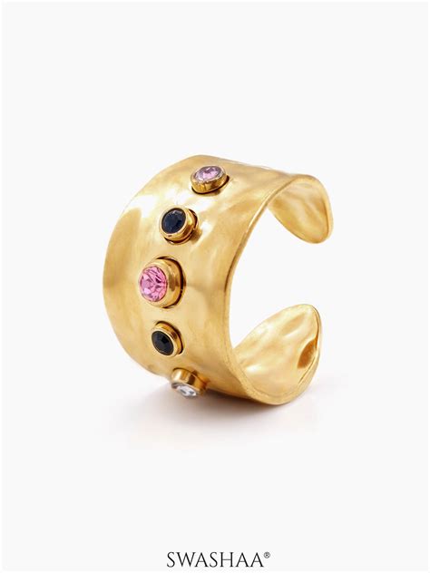 Buy Lyra 18K Gold Plated Rings Online | Swashaa