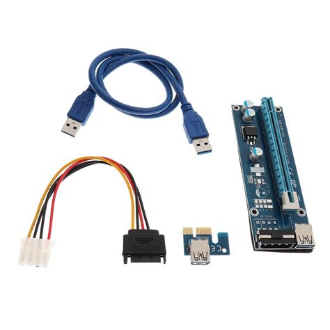 Lina Trading USB3.0 PCI-E 1x to 16x Graphics Extender Riser Card ...