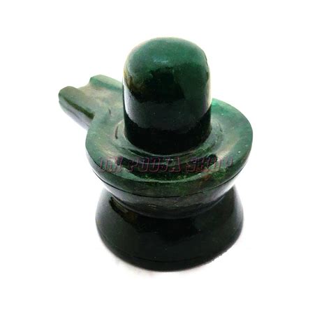Bhagwan Shivling in Green Jade Gemstone | Buy online @ Japan UK
