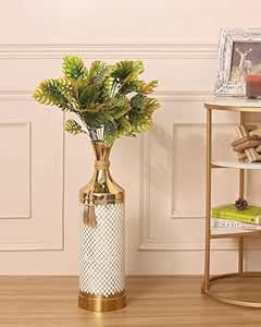 Buy HEAVEN HOME'S BY V DECORE Metal Flower Vase for Living Room ...